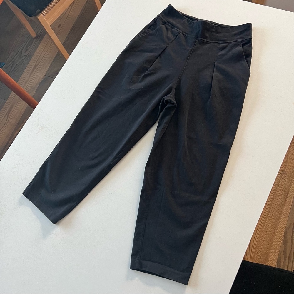 Kit and Ace Cropped Pleated Relaxed Fit Trouser Size 4